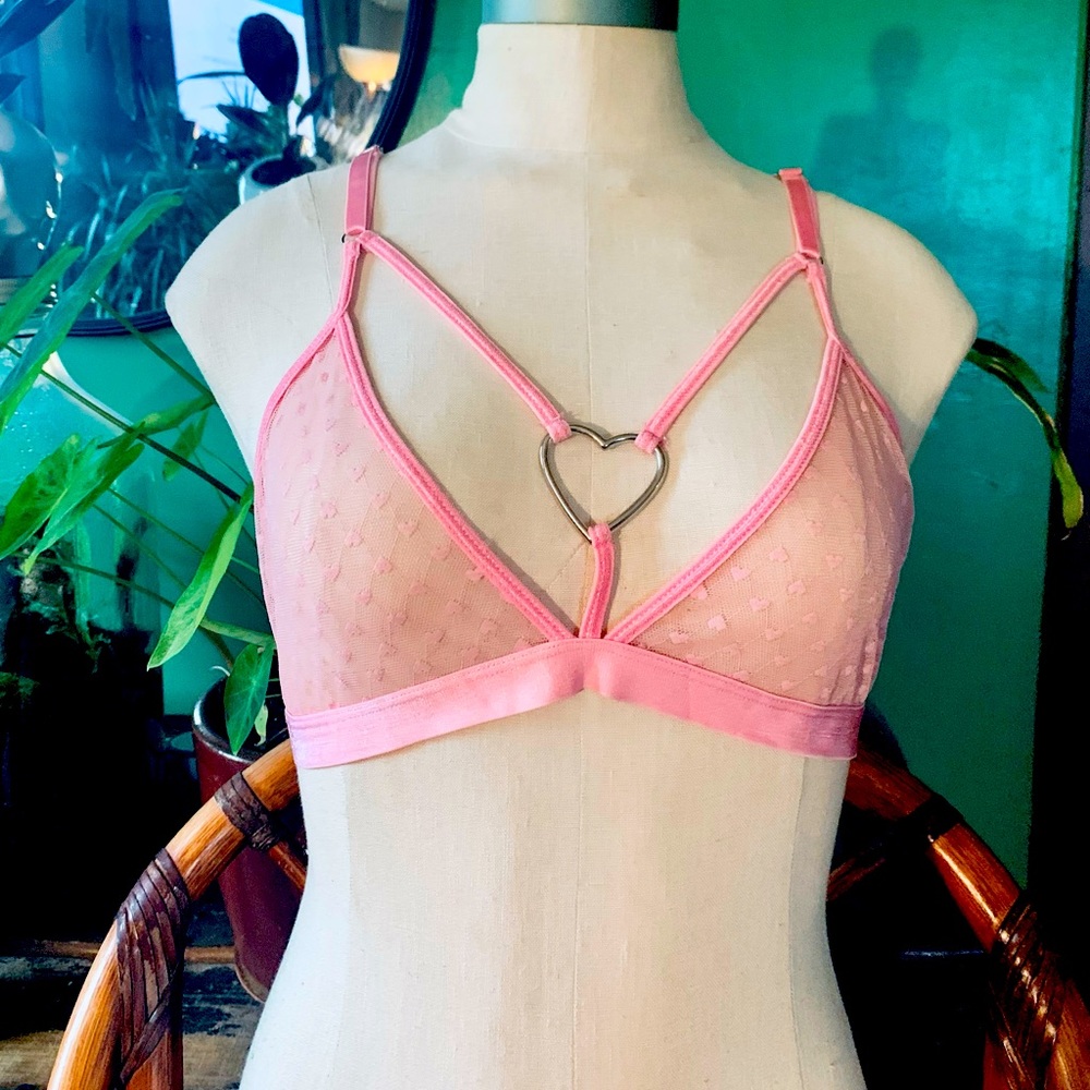 Sugar Thrillz Mesh Heart Bra